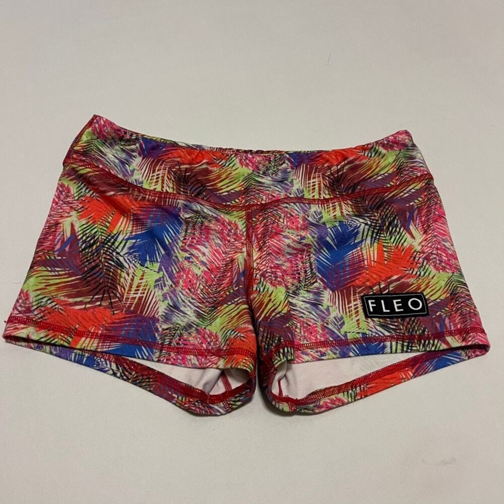 Fleo x Barbella collaboration red feathers OG booty shorts M